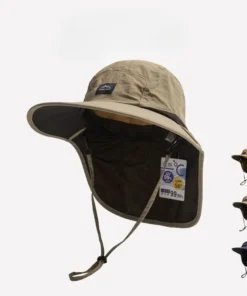 Sun Hat with Neck Flap for Men & Women, UPF50+ Outdoor Hiking Fishing Hat, Sun Protection & Breathable