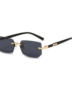 Polarized Rimless Sunglasses with UV Protection For Women & Men
